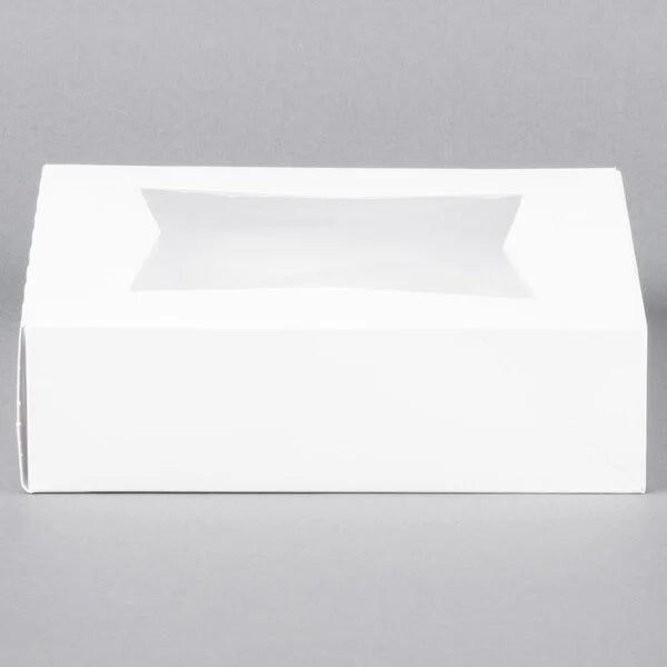White 9"×9"×2.5" Bakery Box