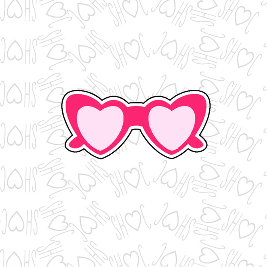 3.5" Heart Sunglasses 1 Cookie Cutter by SH Creations ‍