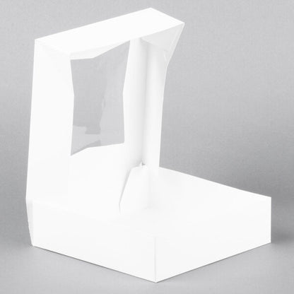 White 9"×9"×2.5" Bakery Box