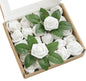 2" White Foam Rose ‍