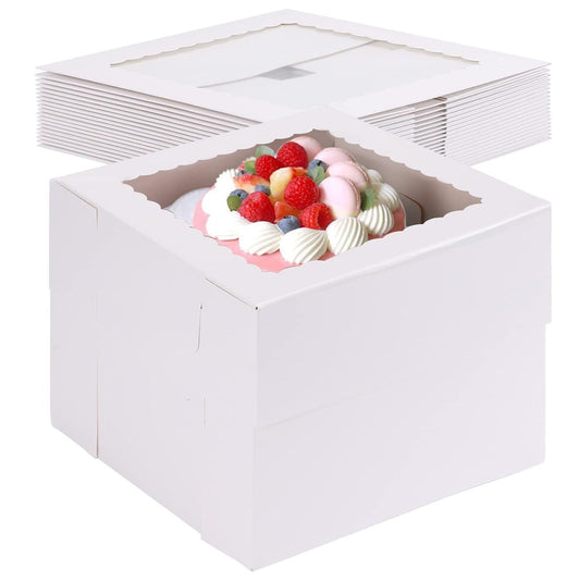 8"×8"×8" White Cake Box