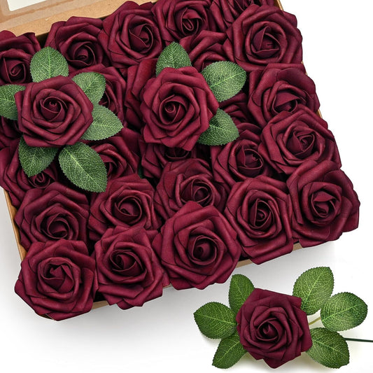 Burgundy 4" Foam Rose ‍