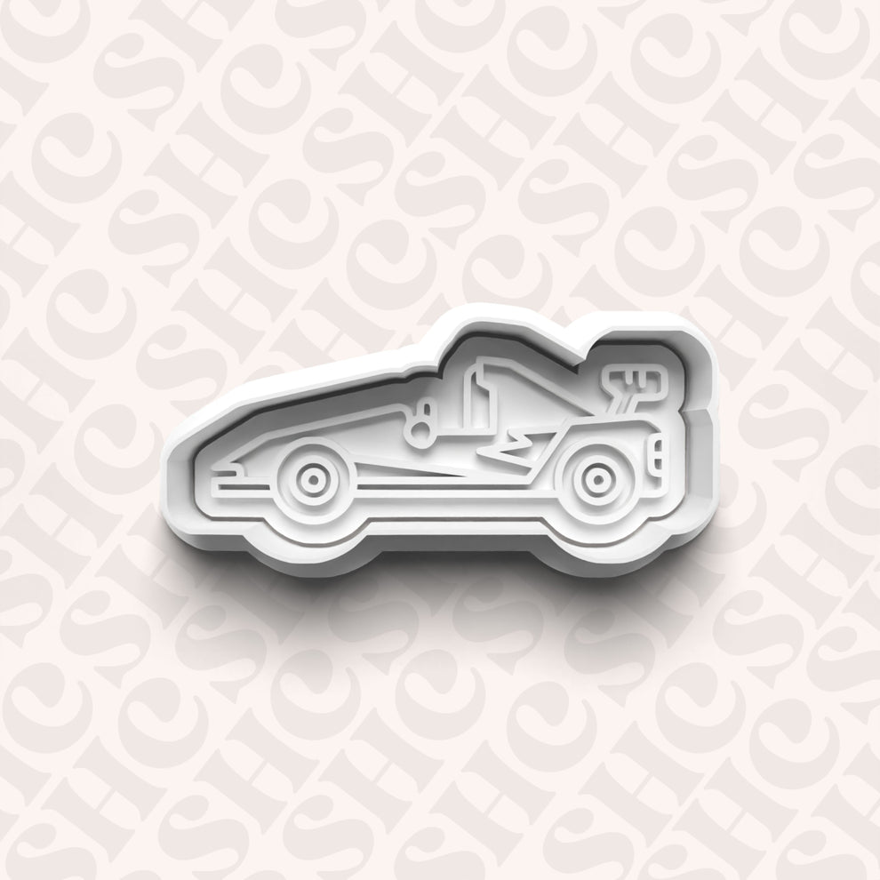 3" Race Car Cookie Cutter and Stamp ‍