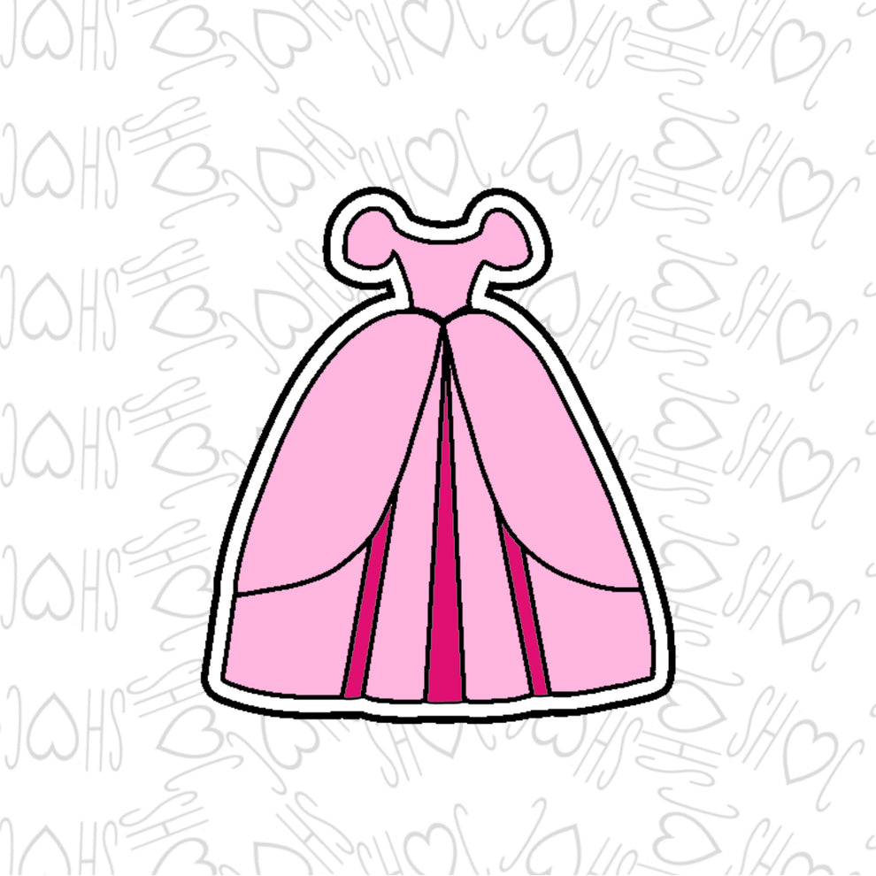 3" Princess Dress Cookie Cutter by SH Creations ‍