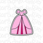 3" Princess Dress Cookie Cutter by SH Creations ‍