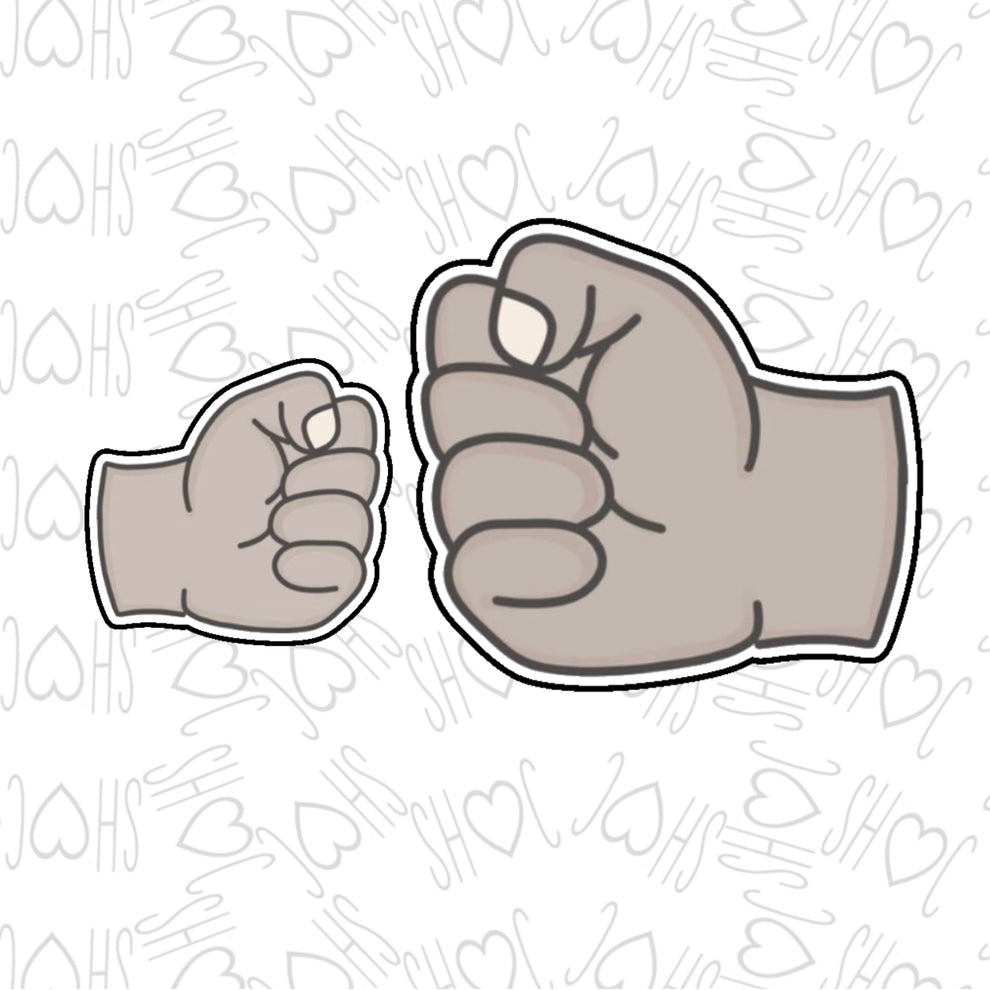 3" Fist Bump Cookie Cutter Set by SH Creations ‍