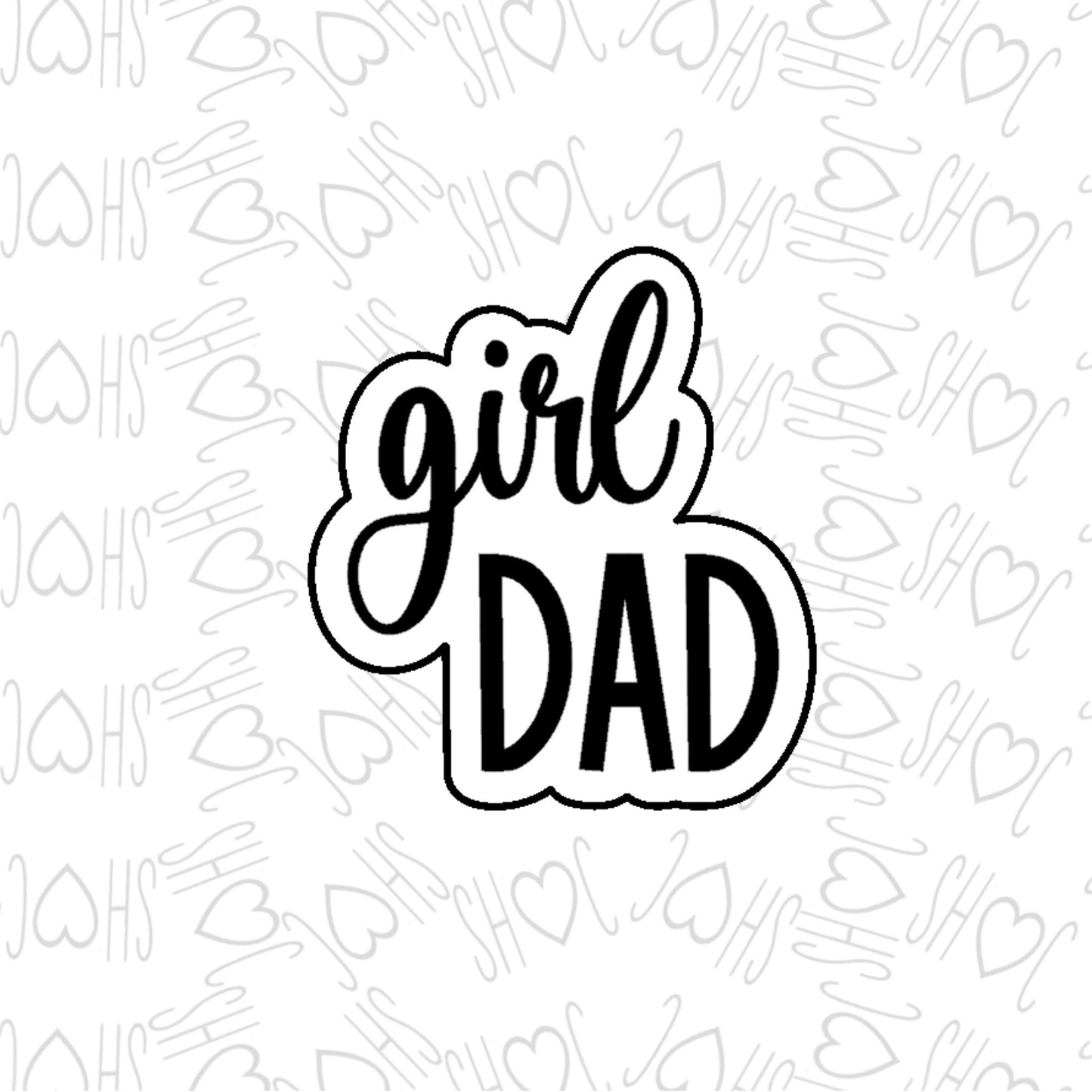 3" Girl Dad Cookie Cutter by SH Creations ‍