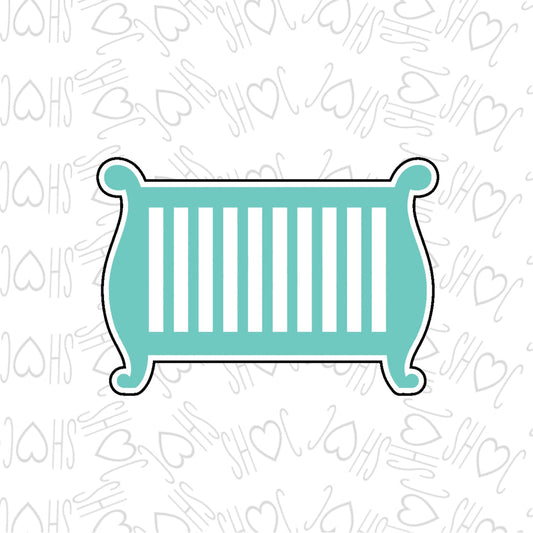 3.5" Crib Cookie Cutter by SH Creations ‍