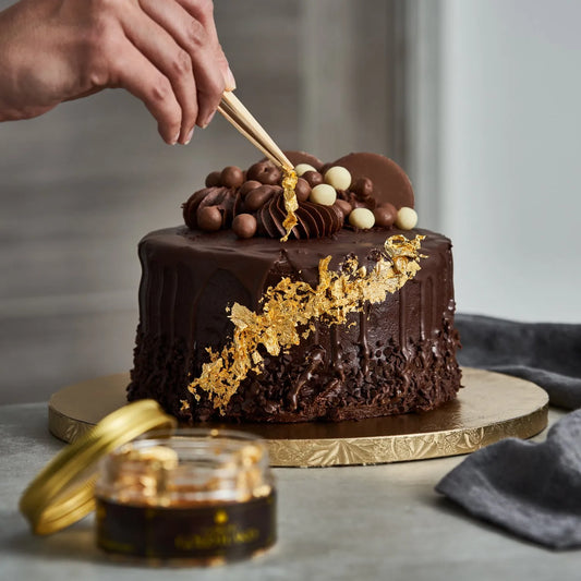12" Gold Round Cake Drum