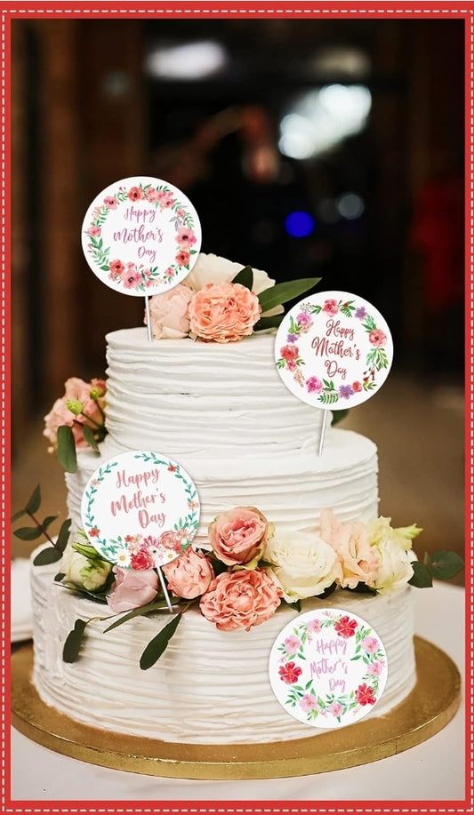 "Happy Mothers' Day" Cake Topper