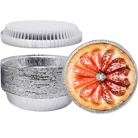 8" Round Foil Pan with Clear Dome Lid ‍