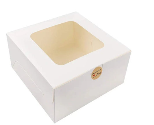 White 6"×6"×2.5" Treat Box