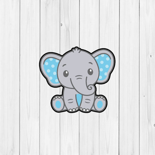 3" Baby Elephant 2 Cookie Cutter by SH Creations ‍