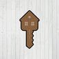 4" House Key Cookie Cutter ‍