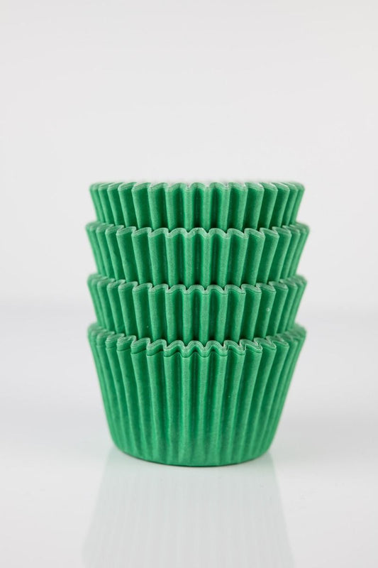 Green Paper Cupcake Liners, 50