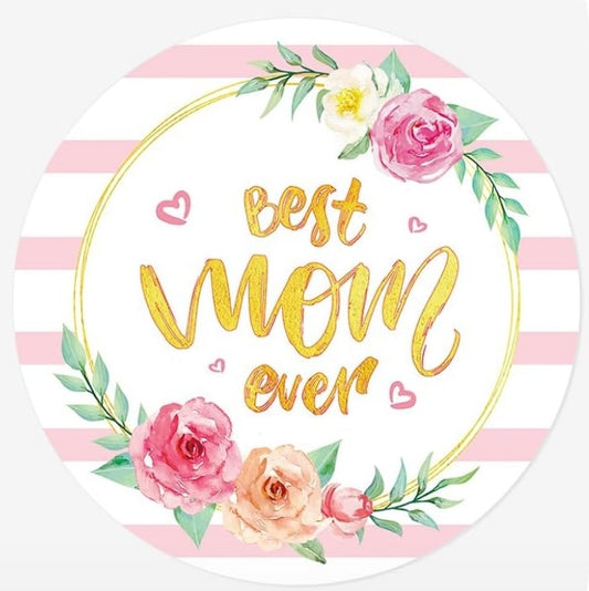 1½" Best Mom Ever Stickers, 20